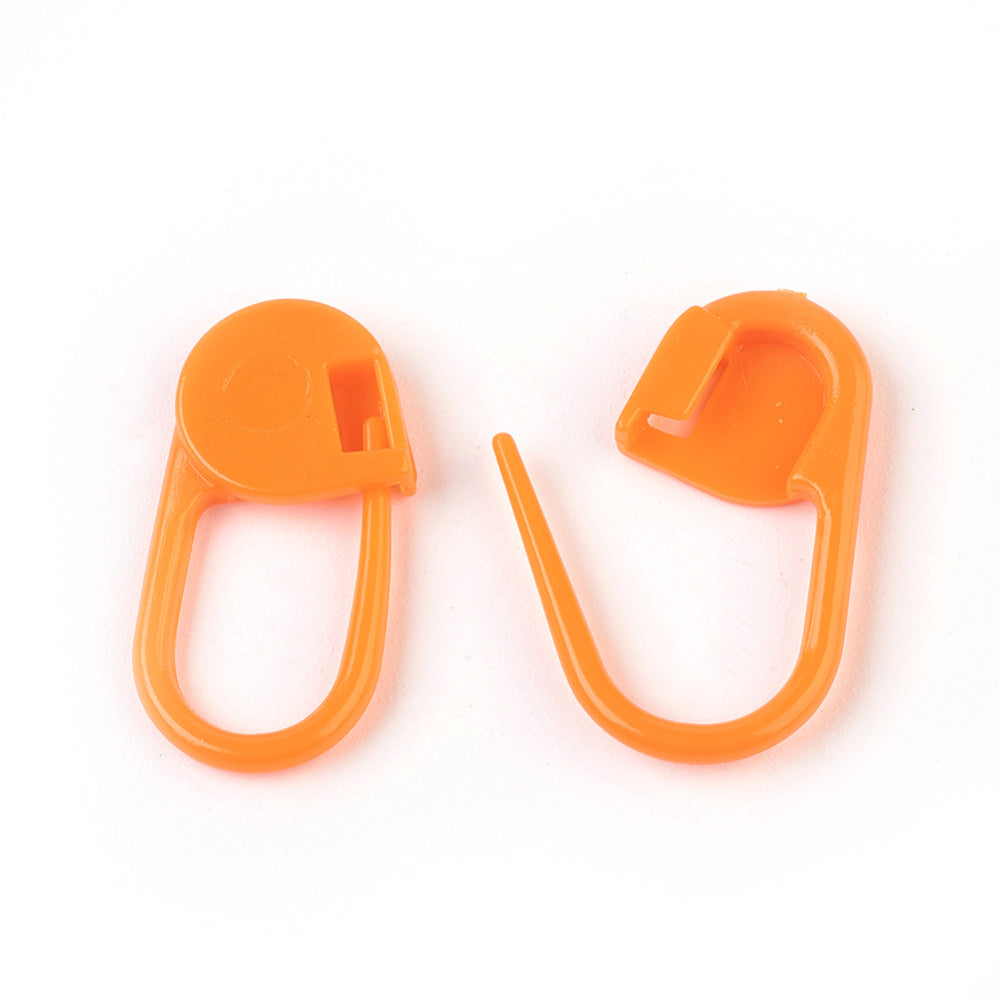 ABS Plastic Knitting Stitch Markers (10 Grams, 30-40 Pieces) 22x11x3 MM Crochet Bag Locking Holders [ac-sewsupp-00007-m11]