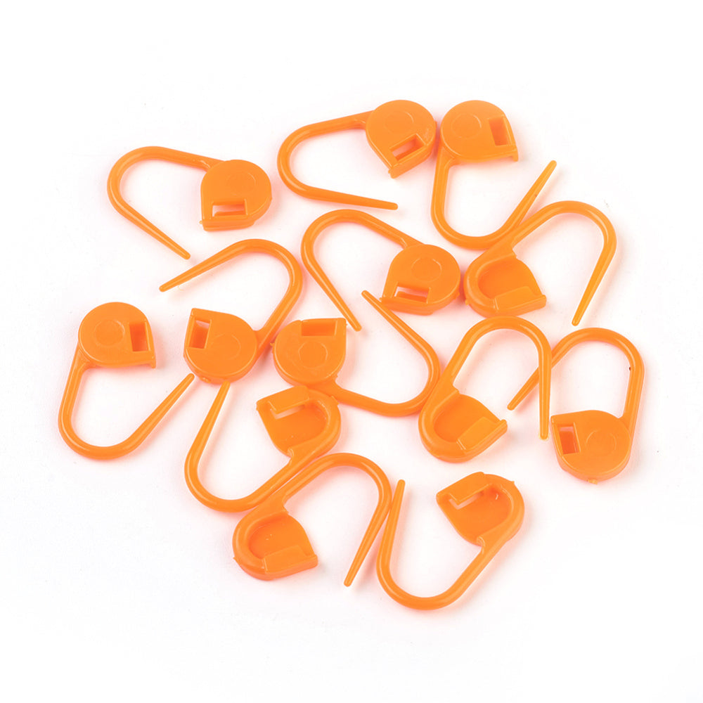 ABS Plastic Knitting Stitch Markers (10 Grams, 30-40 Pieces) 22x11x3 MM Crochet Bag Locking Holders [ac-sewsupp-00007-m11]
