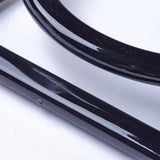 Plastc D Shape Purse Bag Handles (2 Pieces) 4.75x3.3 Inch 8mm Thick Black For Making Accessories Spare Replacements