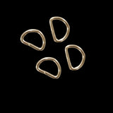 D Rings (4 Pieces) 27x20x3 MM Gold Color Metal Alloy For Bag Buckle Accessories Making Spare Replacements