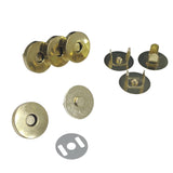 Magnetic Bag Snap Buttons (4 Sets) 22x18 MM Locks Closures Gold Color Metal Alloy Buckle For Accessories Making Spare Replacements