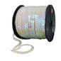 Sequins Chain Rolls (10 Meters) Shine Reflective White 6 MM Round Paillettes For Sewing Accessories Garment Ornament Decorative Embellishments [ac-sewsupp-00010-m8]