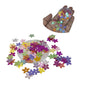 Plastic Sequins (600+ Pieces) 9.5x9.5x0.4 MM 1.2 MM Hole Mixed Colors Flower Paillettes For Sewing Garment DIY Crafts Embellishments
