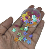 Plastic Sequins (700+ Pieces) 9.5x9.5x0.4 MM 1.2 MM Hole Mixed Colors Flower Paillettes For Sewing Garment DIY Crafts Embellishments [ac-sewsupp-00011-m3]