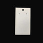Paper Earring Display Card Strips 3.5x2inch (9x5CM) Rectangle White (Pack of 50 Pieces)