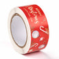 Paper Stickers 3x1 Inch / 7.5x2.5 CM (1 Roll, 120 Stickers) Christmas New Year Wishes Theme Rectangle Multicolor Gift Packing Tags