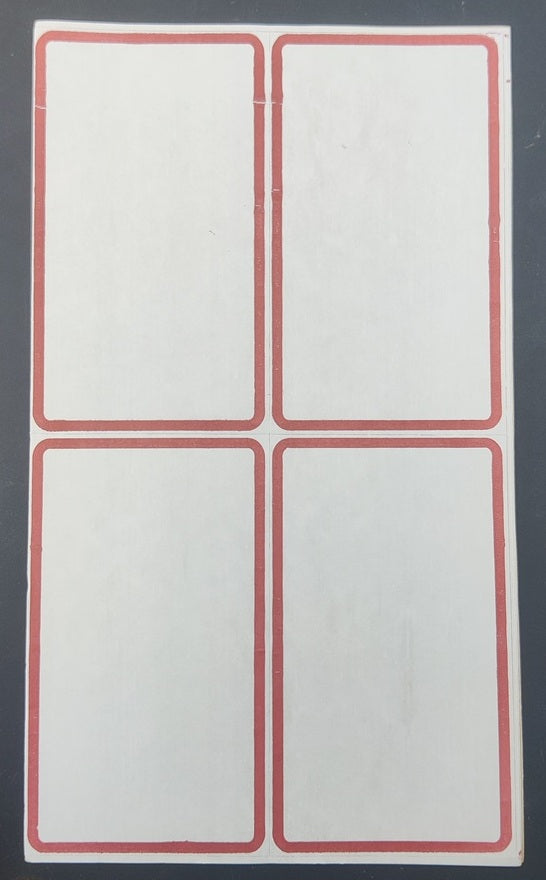 Paper Price Stickers (1 Pack, 160 Labels) 11x6 CM White Blank Self Adhesive Markers (#m10a)