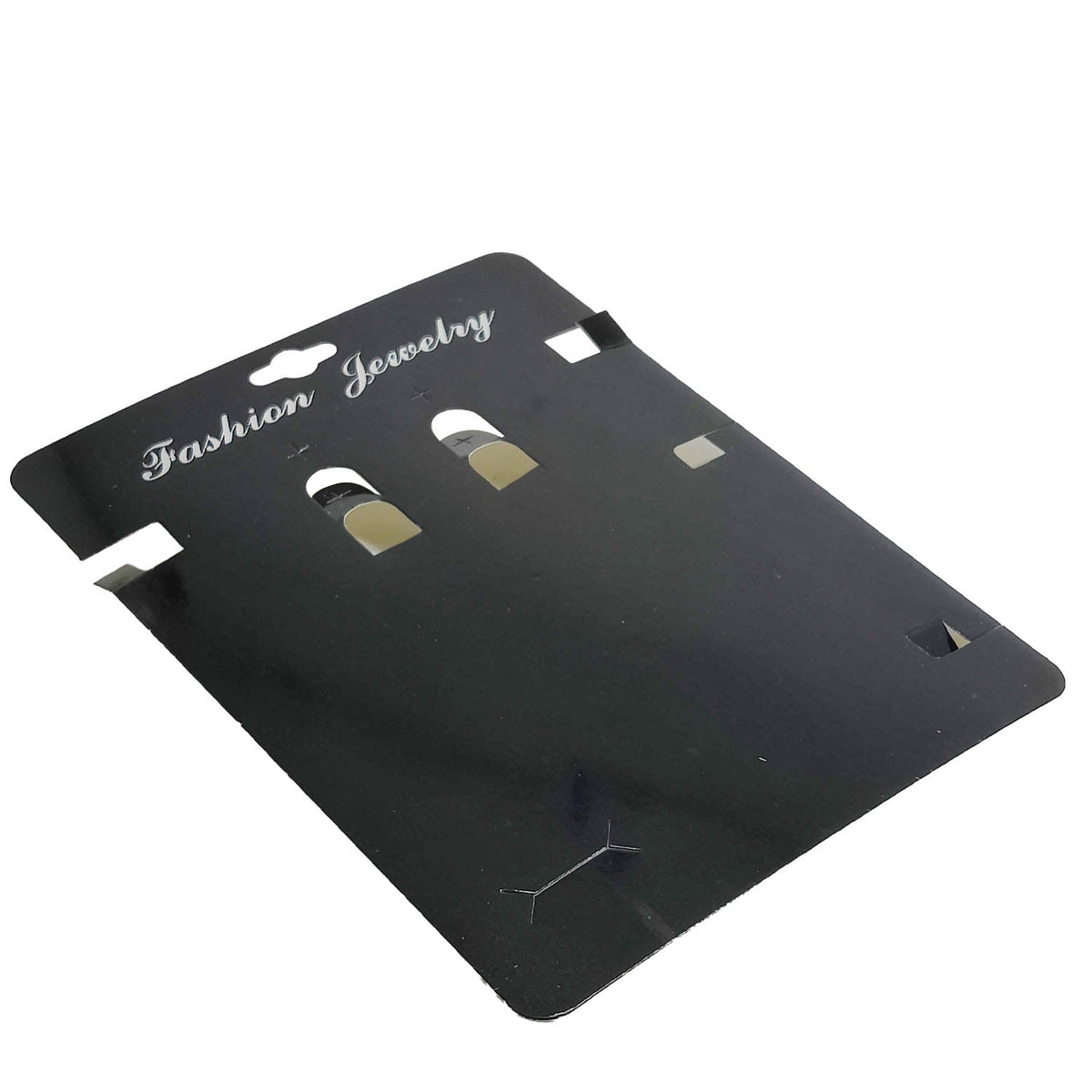 Paper Necklace Chain Jewellery Display Cards 19x14 CM (10 Pieces) Rectangle Black