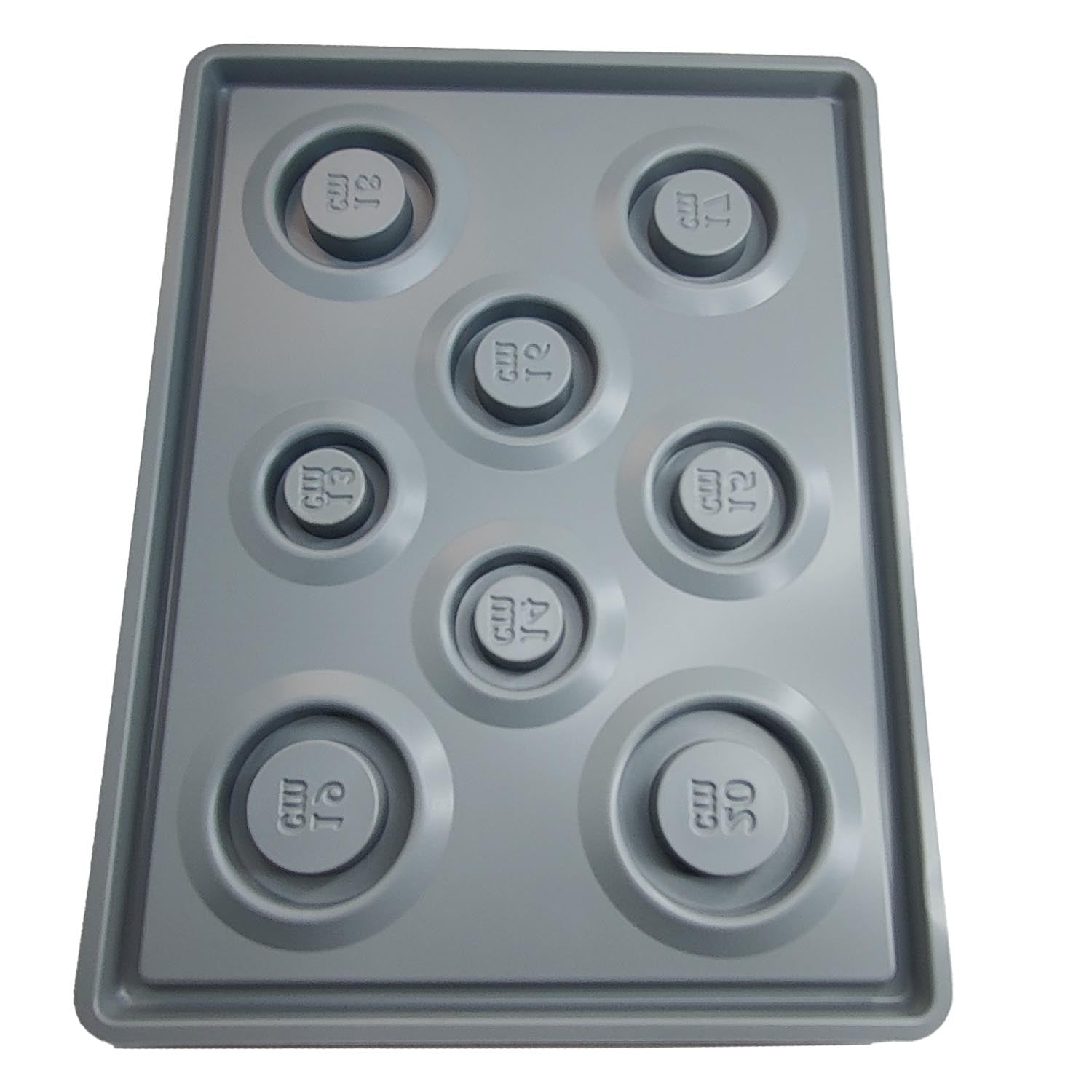 Plastic Beading Bracelet Anklet Designing Tray Board (1 Piece) For Jewellery Making Crafts 13x10x0.6 Inch Rectangle Grey [jefs-dispcrdtool-00174-m2]