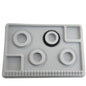 Plastic Beading Bracelet Anklet Designing Tray Board (1 Piece) For Jewellery Making Crafts 11.5x8x0.6 Inch Rectangle Grey [jefs-dispcrdtool-00174-m3]