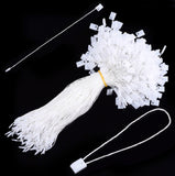 Polyester Hang Tags Thread With Plastic Lock 18 CM Fastener String Loop for Garments Price Multipurpose