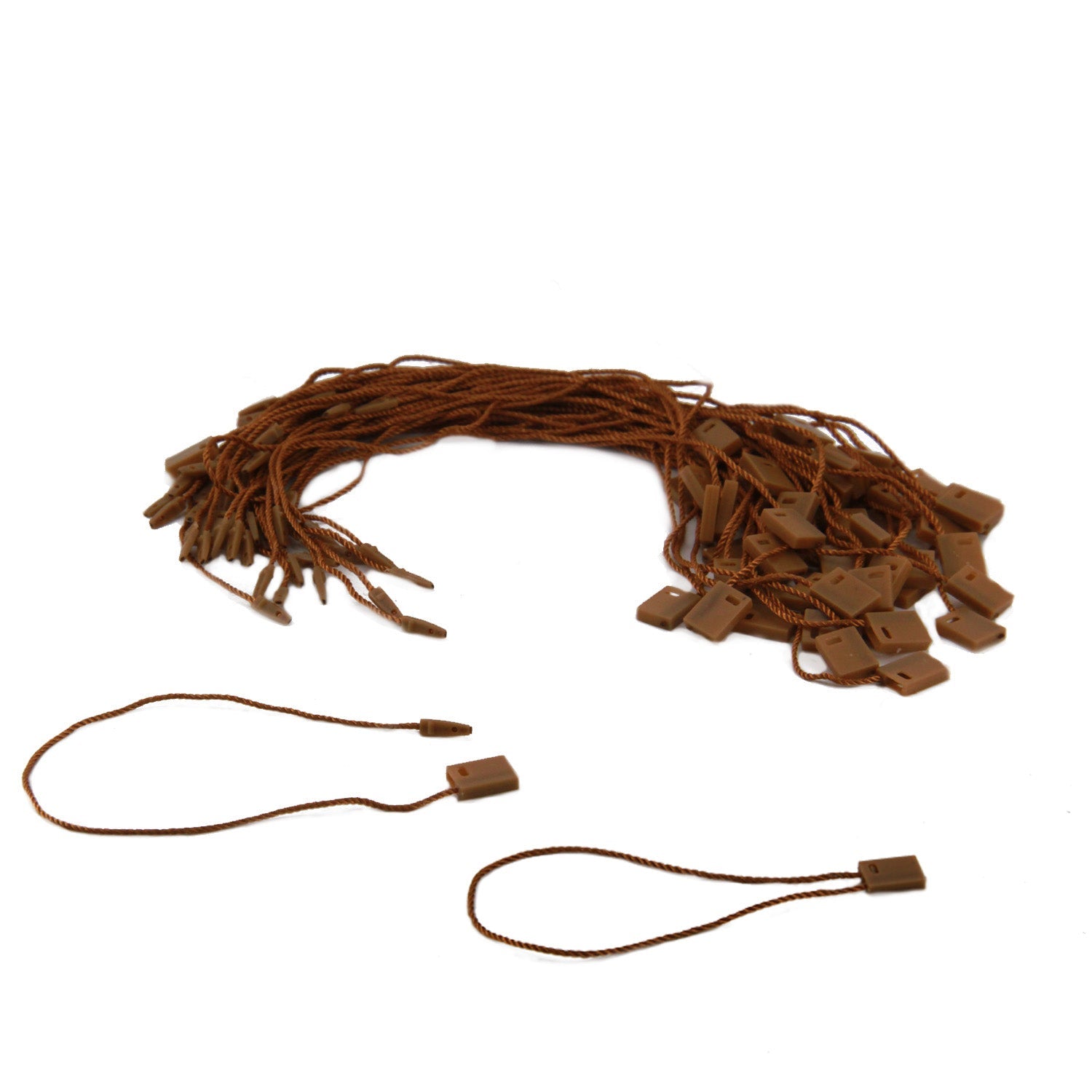 Polyester Hang Tags Thread With Plastic Lock 18 CM Fastener String Loop for Garments Price Multipurpose