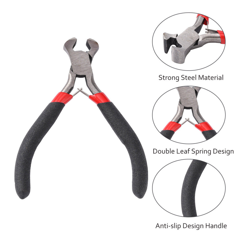 End Cutting Plier Cutter 4 Inch (1 Piece, Random Color) For Jewellery Making [jefs-dispcrdtool-00219-m12]