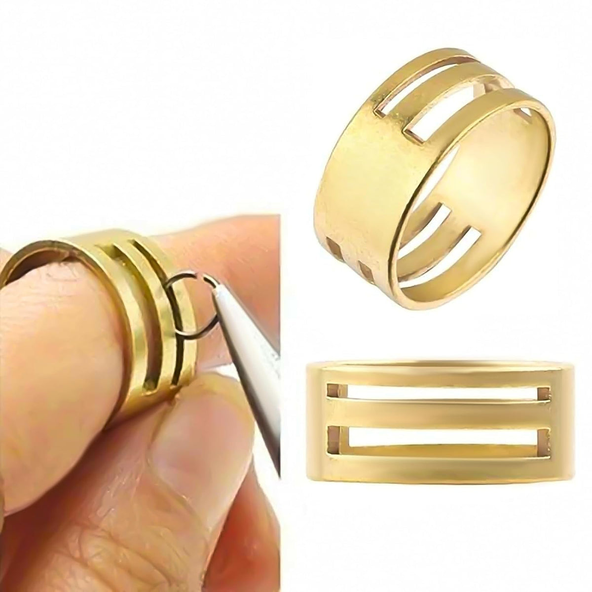 Brass Tool For Jump Ring Opening Closing Buckling Opener For Jewellery Making Beading [jefs-dispcrdtool-00219-m18]