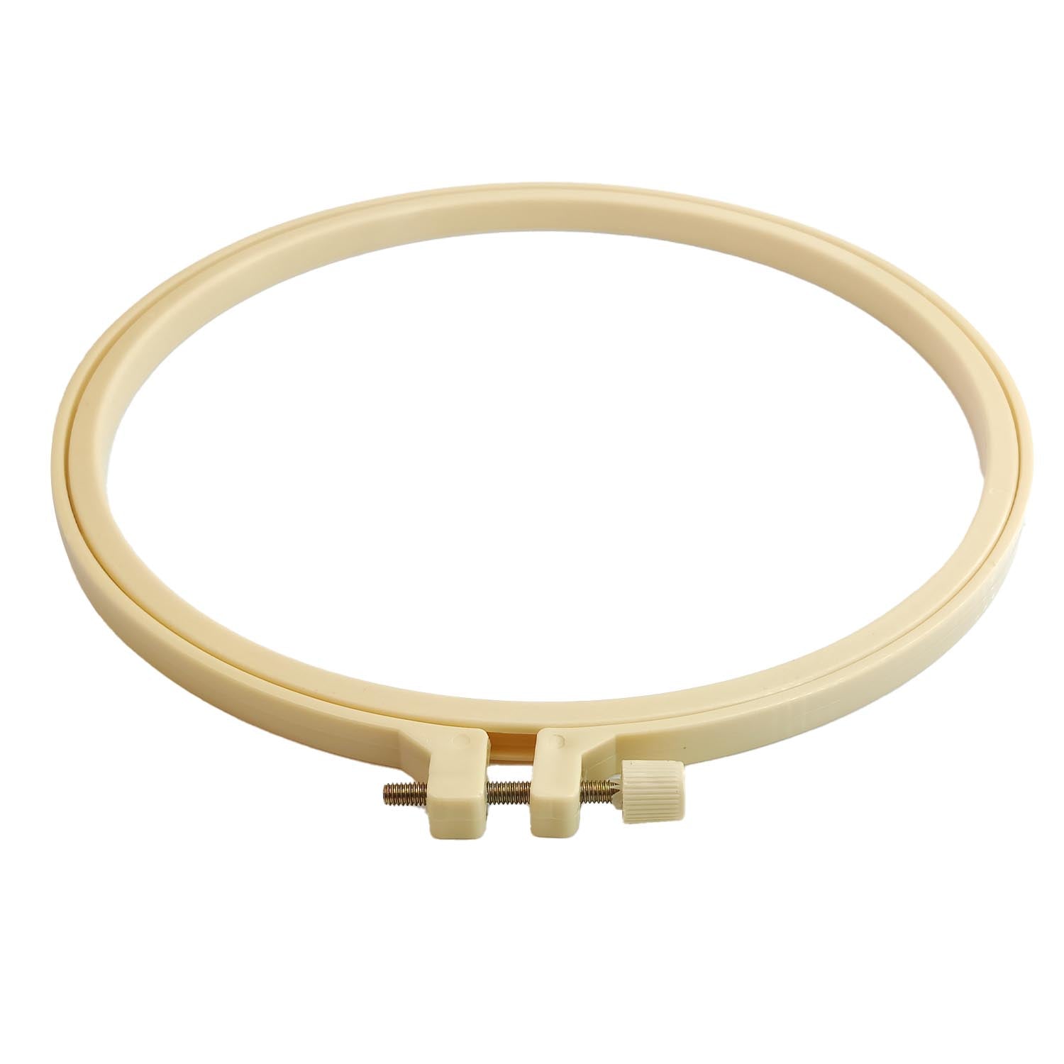 Plastic Embroidery Hoop 8 Inch With Inner Size 7.25 Inch (1 PC) Ring Frame For Fabric Cross Stitching Art Sewing Painting Tool [jefs-dispcrdtool-00224-m8]