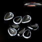 Glass Cabochons Embellishments 30x20x6 MM (Pack of 10 PCs) Drop Dome Flat Back Transparent For DIY Crafts Jewellery Making Magnets