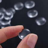 Glass Cabochons Embellishments 14x4 MM (20 Pieces) Round Dome Patch Transparent Color For Jewellery Making DIY Painting Crafts Decoration