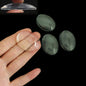 Glass Cabochons Embellishments 40x30x8 MM (Pack of 4 PCs) Oval Dome Flat Back Transparent For DIY Crafts Jewellery Making Magnets