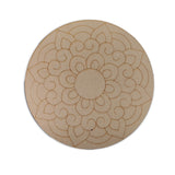 Pre-marked Laser Cut MDF Cutouts 10 Inch (1 Piece) Round Flower 3mm Thick Wood Shapes Bases For DIY Painting Arts Decoration Wall Hanging Gifts [jefs-embelshcabo-00003-m11]