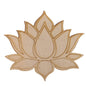 Pre-marked Laser Cut MDF Cutouts 6x5.5 Inch (1 Piece) Lotus Flower 3mm Thick Wood Shapes Bases For DIY Painting Arts Decoration Wall Hanging Gifts [jefs-embelshcabo-00003-m14]