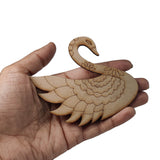 Pre-marked Laser Cut MDF Cutouts 3.5x4 Inch (1 Piece) Swan 3mm Thick Wood Shapes Bases For DIY Painting Arts Decoration Wall Hanging Gifts [jefs-embelshcabo-00003-m7]
