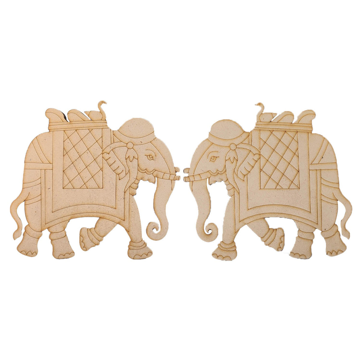 Pre-marked Laser Cut MDF Cutouts 6x5.5 Inch (1 Piece) Elephant 3mm Thick Wood Shapes Bases For DIY Painting Arts Decoration Wall Hanging Gifts [jefs-embelshcabo-00003-m9]