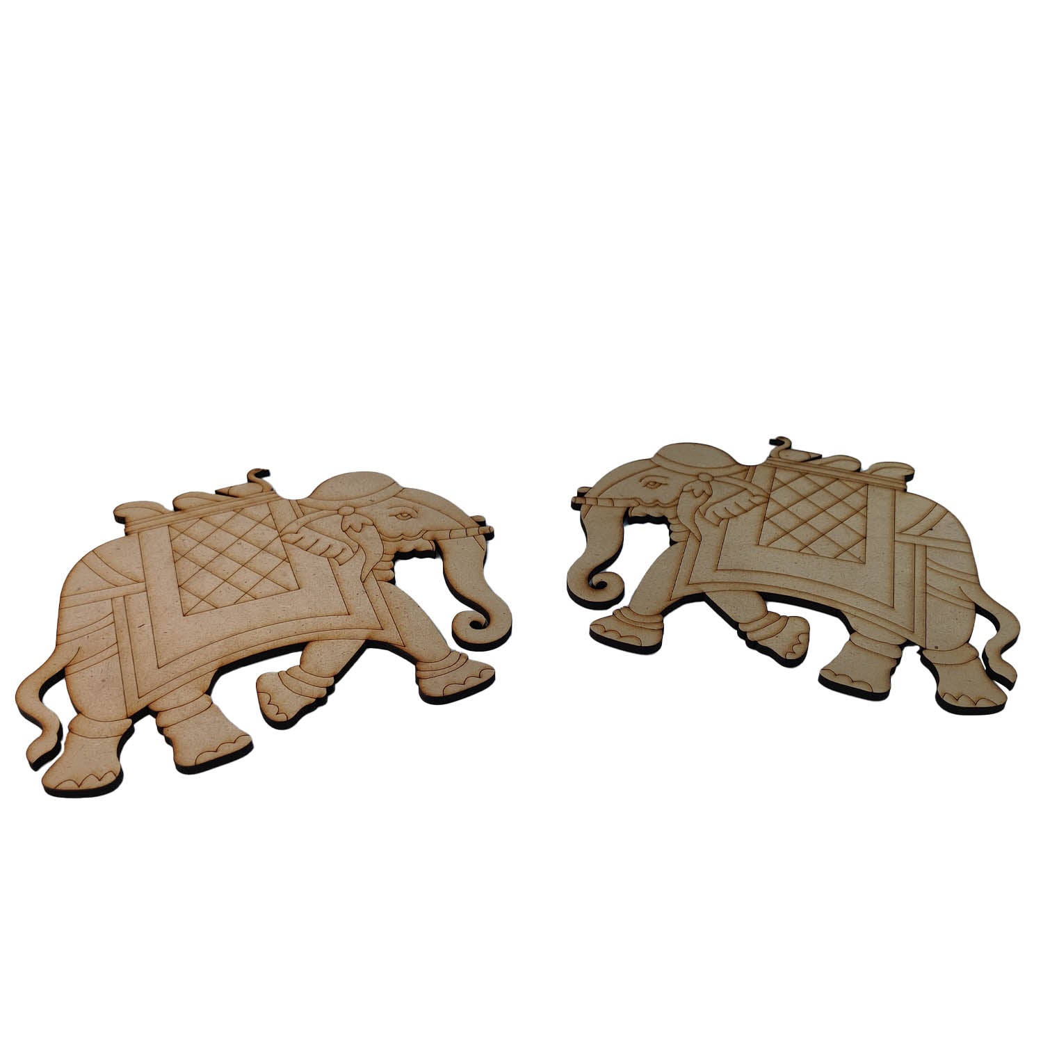 Pre-marked Laser Cut MDF Cutouts 6x5.5 Inch (1 Piece) Elephant 3mm Thick Wood Shapes Bases For DIY Painting Arts Decoration Wall Hanging Gifts [jefs-embelshcabo-00003-m9]