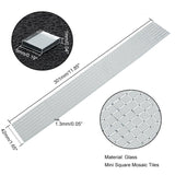 Mini 5 MM Self Adhesive Glass Mirror Stickers (1 Meter, 1650+ Pieces) Transparent Square For Embroidery Crafts Jewellery Making Decoration [jefs-embelshcabo-00005-m2]