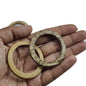 Coconut Rings 50 MM With 5-6 MM Width (10 Pieces) Round For Sewing Macrame Crochet DIY Crafts Painting Arts Decoration [jefs-embelshcabo-00008-m2]