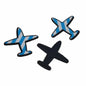 Acrylic Plane Flatbacks (Pack of 5) Blue Embellishments Cabochons For DIY Crafts Passports Gift Making [jefs-embelshcabo-00009-m1]