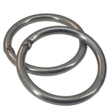 Stainless Steel Rings (45x6, 35x5, 78x7.5, 53x3.5 MM x 1 PC Each) Heavy Duty Silver Color For DIY Crafts Projects Macrame Dream Catchers Blinds
