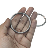 Stainless Steel Rings 53x3.5 MM (2 Pieces) Heavy Duty Silver Color For DIY Crafts Projects Macrame Dream Catchers Blinds Decorations