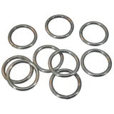 Chromium Plated Metal Rings 32x3.5 MM (20 Pieces) Heavy Duty Silver Color For DIY Crafts Projects Macrame Dream Catchers Blinds Decorations