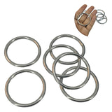 Chromium Plated Metal Rings 43x3.5 MM (10 Pieces) Heavy Duty Silver Color For DIY Crafts Projects Macrame Dream Catchers Blinds Decorations