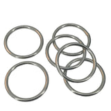 Chromium Plated Metal Rings 43x3.5 MM (10 Pieces) Heavy Duty Silver Color For DIY Crafts Projects Macrame Dream Catchers Blinds Decorations
