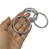 Chromium Plated Metal Rings 57x4.5 MM (10 Pieces) Heavy Duty Silver Color For DIY Crafts Projects Macrame Dream Catchers Blinds Decorations