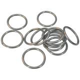 Chromium Plated Metal Rings 23x2 MM (50 Pieces) Silver Color For DIY Crafts Projects Macrame Blinds Decorations