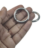 Stainless Steel Rings 35x5 MM (4 Pieces) Heavy Duty Silver Color For DIY Crafts Projects Macrame Dream Catchers Blinds Decorations