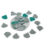 Shisha Glass Mirrors 14 MM (75+ Pieces, 25 GM Wt) Penta Triangle For Sewing Embroidery Crafts Jewellery Multipurpose Transparent [jefs-embelshcabo-00124-m20]