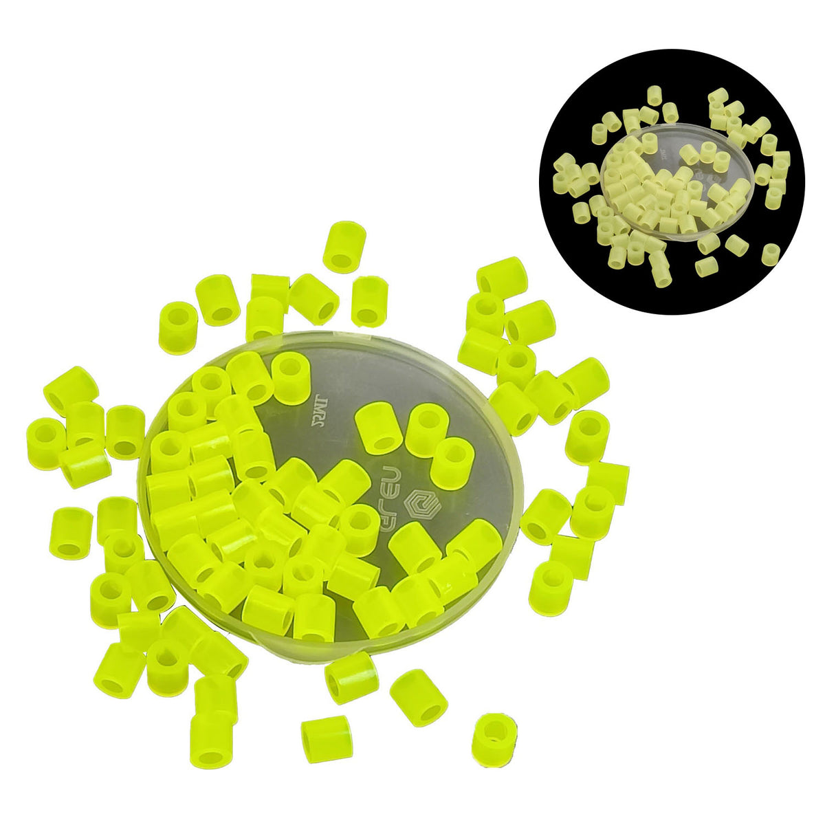 Glow In The Dark Plastic Fuse Beads 5x5mm For Aumni Crafts DIY Bead Fusion Kit Refill And All Other Brands