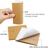 Self Adhesive Cork Stickers 4 Inch Square (Pack of 7 PCs) 10x10x0.2 CM Sheets For DIY Crafts Coaster Utilities Decoration Party