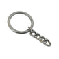 Keychain Making Mild Steel Ring Base 1 Inch / 25 MM Round Silver Color (Pack of 10 pieces)