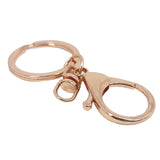 Key Chain Making (Pack of 5 Pieces) 30x2 MM Ring Bases 32x23x5 MM Lobster Clasp 18x8x5 MM Swivel Rose Gold Color [jefs-gnrlcrftsupp-00043-m7]