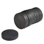 Ferrite Magnets 20x3 MM Round (10 Pieces) Dark Metal Color For DIY Crafts Projects Jewellery Decoration Utilities [jefs-gnrlcrftsupp-00048-m6]