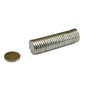 Small Durable 15x2 MM Magnets (5 Pieces) Silver Color NeoDymium Stationary White Board Use [jefs-gnrlcrftsupp-00048-m8]