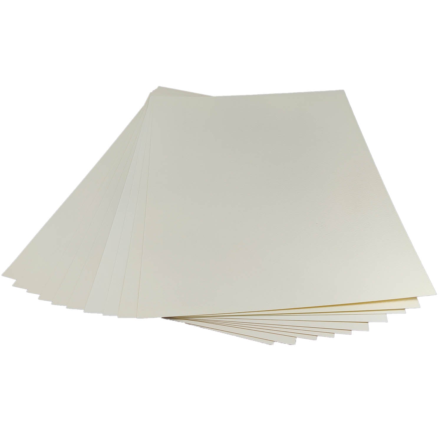 Textured Boards Case Binding Papers (10 Sheets, Ivory White Mixed Patterns, 300 to 250 GSM, A4 Size) For Art & Crafts Invitation Tags Brochures