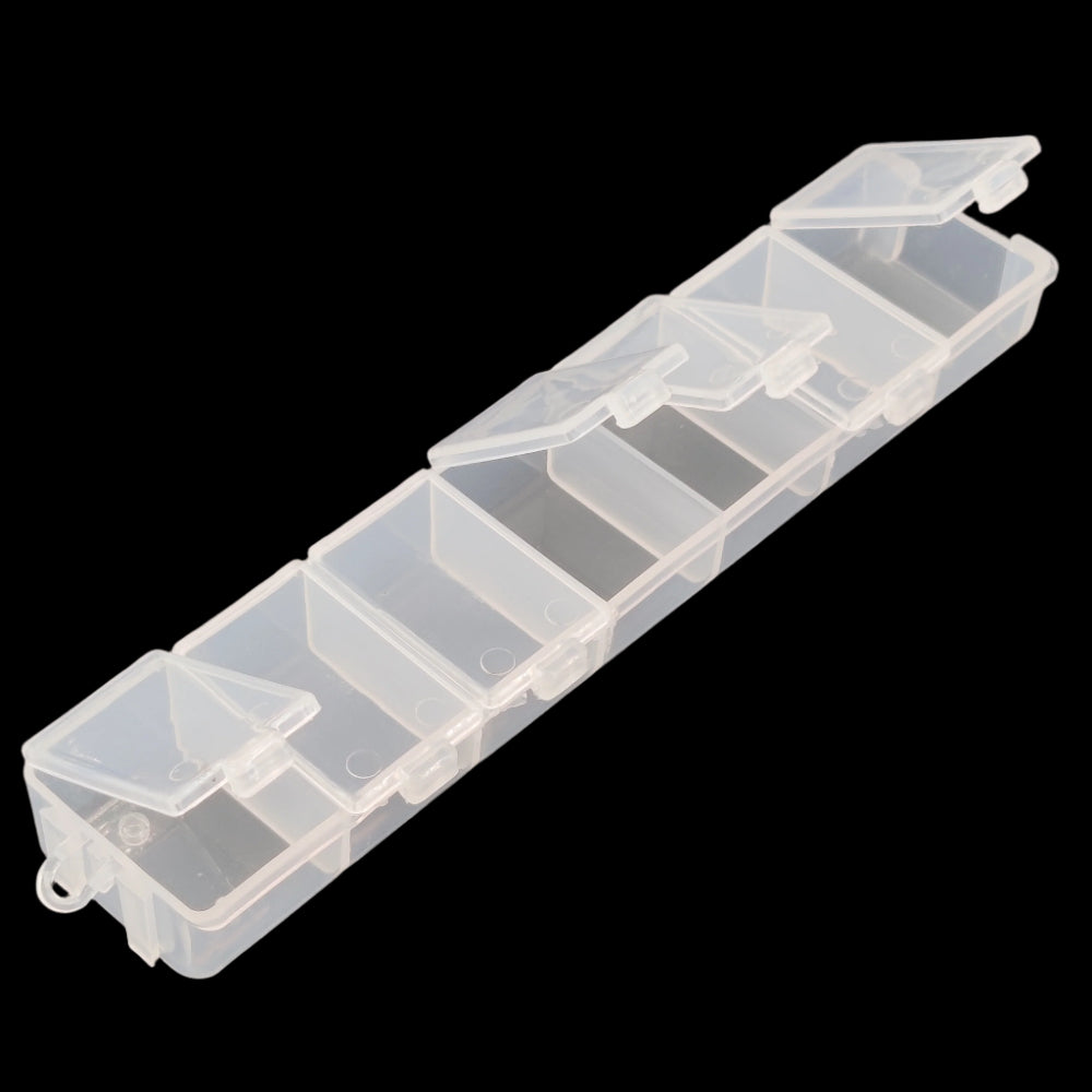 Miniature 7-Partition Plastic Box (1 Piece) For Pills Nail Art Multipurpose Packing & Storage (#OT2)