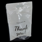 Thank You Printed Ziplock Mylar Stand Up Pouches (10 PCs) Gift Bags With 6x9 Inch Inside