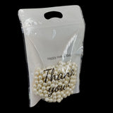 Thank You Printed Mylar Standup Pouches (10 PCs) 9x6x1.35 Inch With Inside 6x5.5 Inch Resealable Zip Locks For Cookie Chocolates Gifts