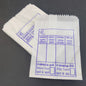 Medical Prescription Printed Glassine Paper Covers Packing Pouches 40 GSM White For Hospitals Tablets Medicines Pills Homeopathy